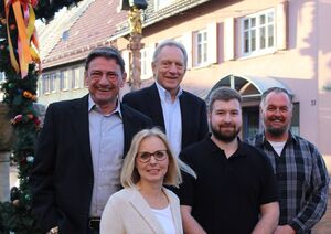 von links nach rechts: Seppi Hochstatter, Sonja Hamann, Freddy Bauch, Frederik Hofmann und Eric Bohnet